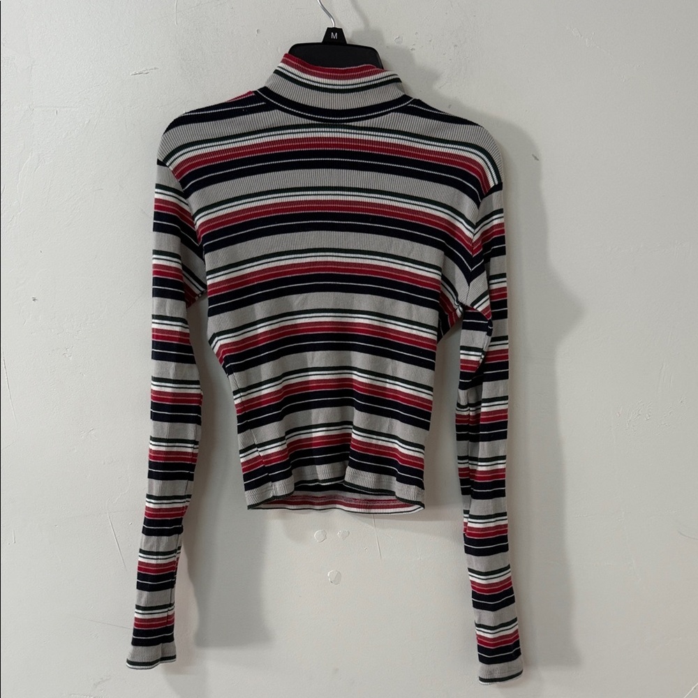 Brandy Melville Multicolor Striped Long Sleeve Top
